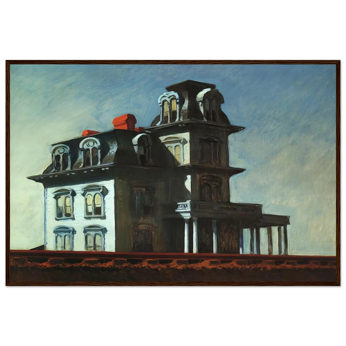 House by the Railroad Framed Poster | Edward Hopper Framed Prints Wall Art | Edward Hopper Print