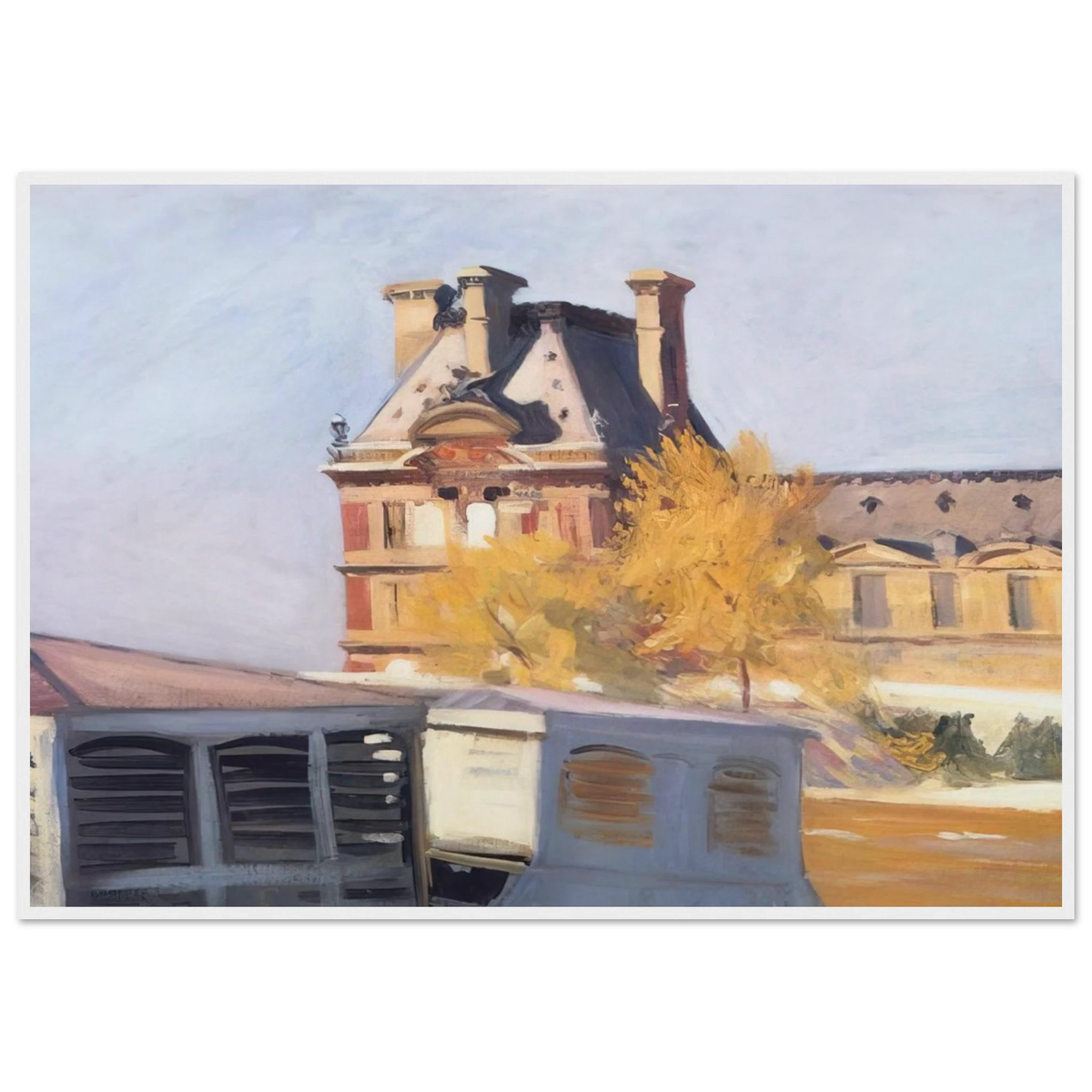 Le Pavillon de Flore Framed Poster | Edward Hopper Framed Prints Wall Art | Edward Hopper Print