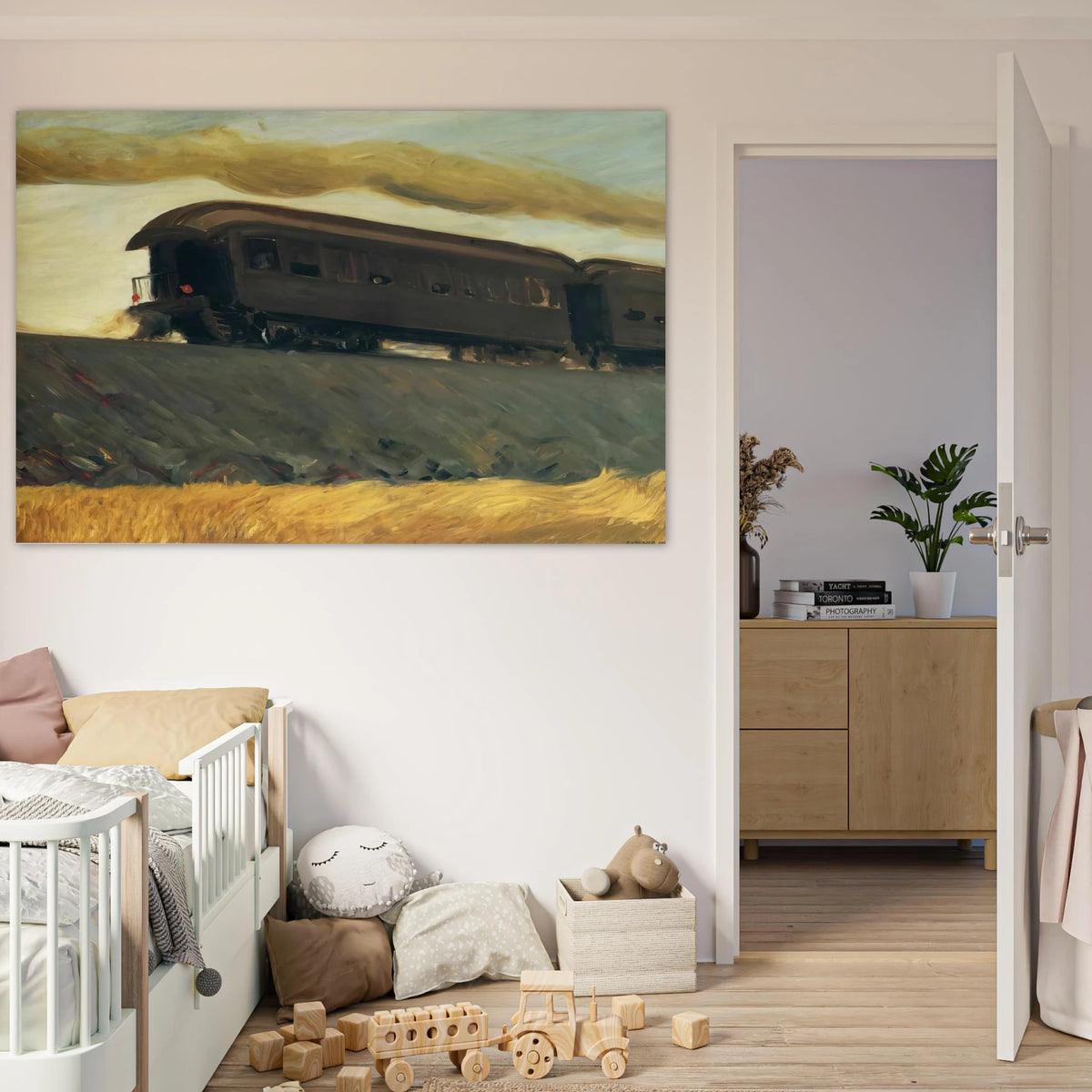Railroad Train Poster | Edward Hopper Poster | Edward Hopper Print