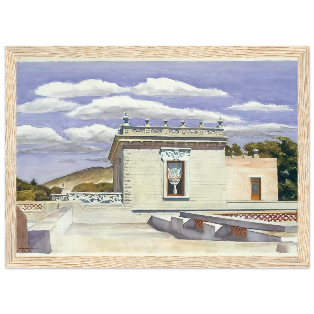 Saltillo Mansion Framed Poster | Edward Hopper Framed Prints Wall Art | Edward Hopper Print