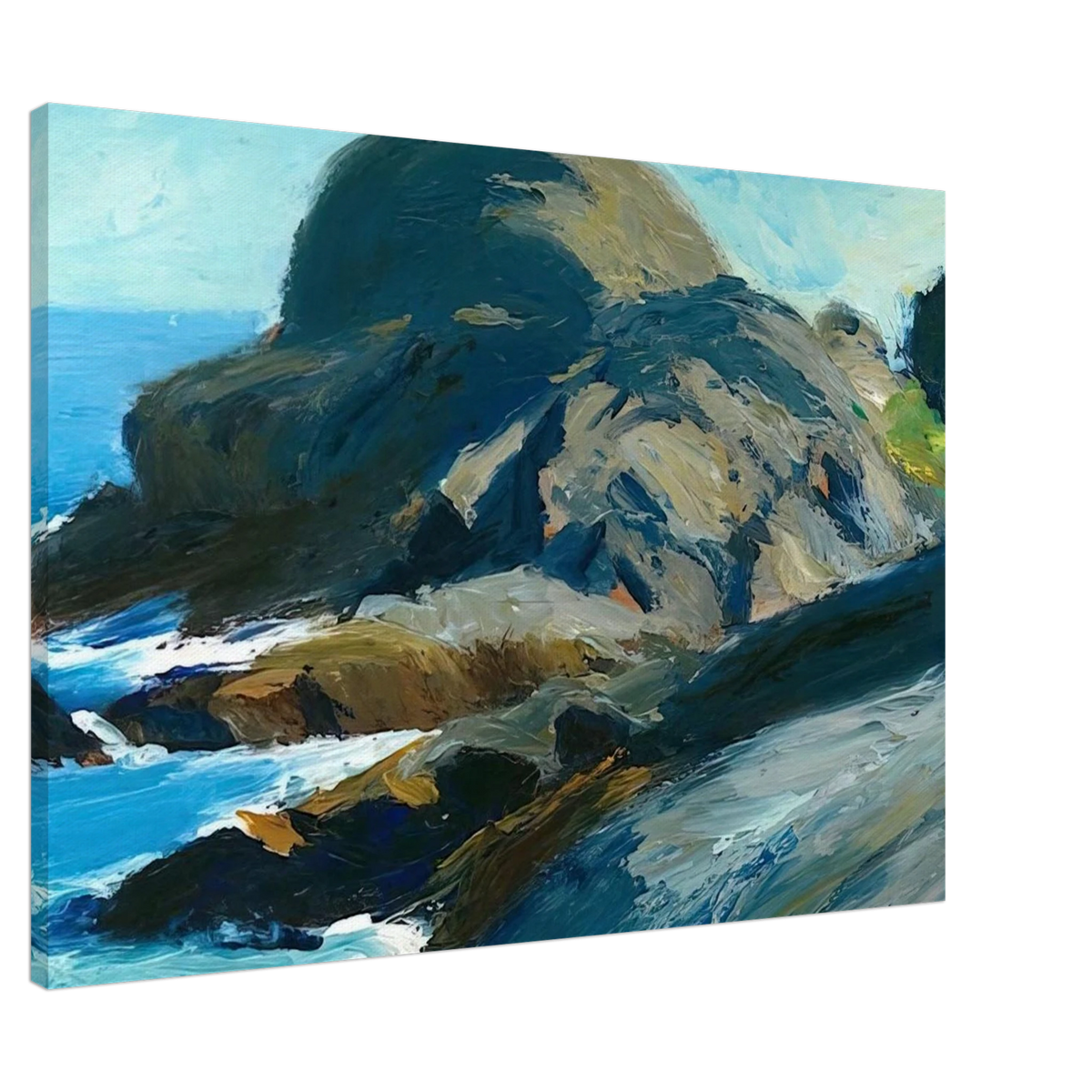 Rocky Shore Canvas | Edward Hopper Canvas | Edward Hopper Print
