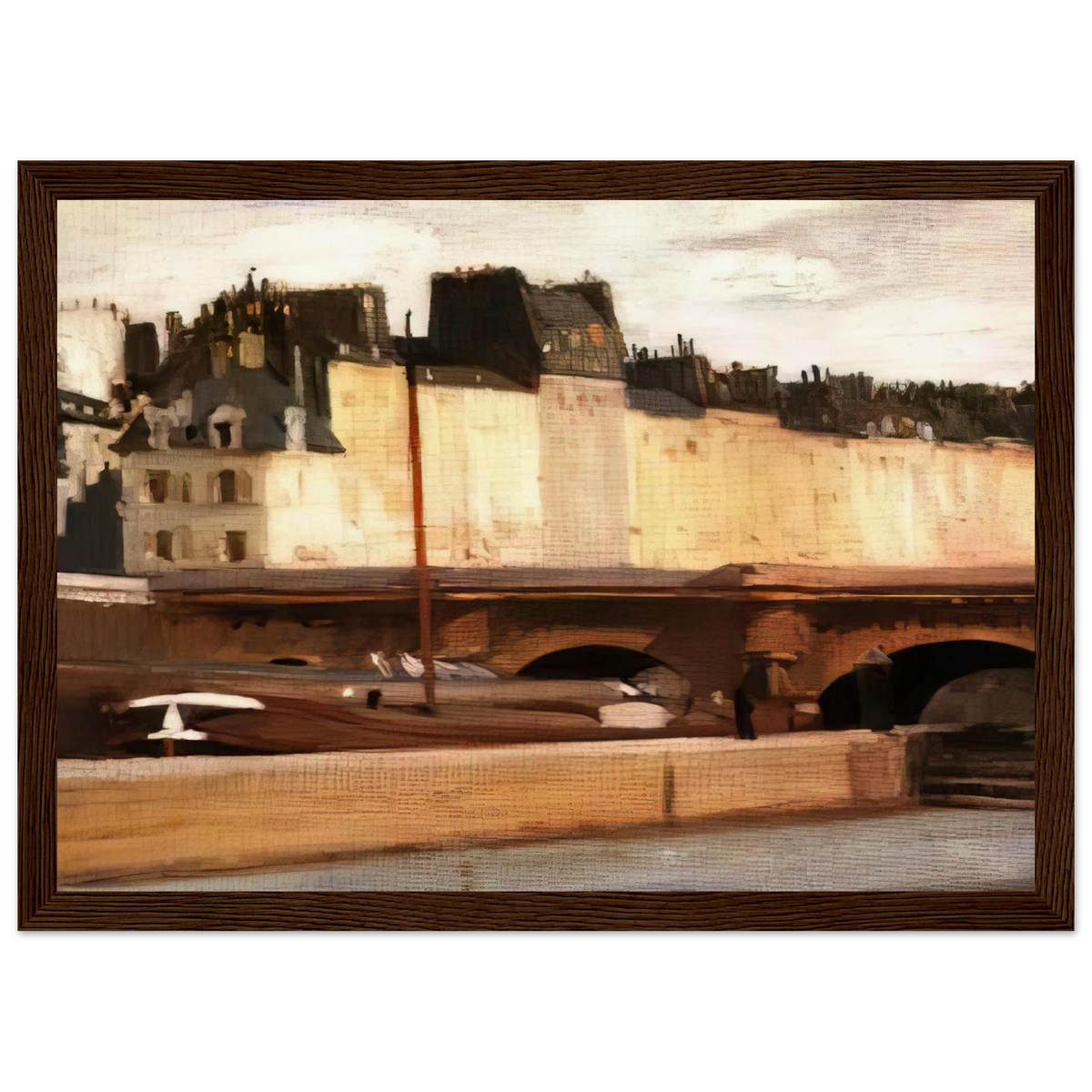 Écluse de la Monnaie Framed Poster | Edward Hopper Framed Prints Wall Art | Edward Hopper Print