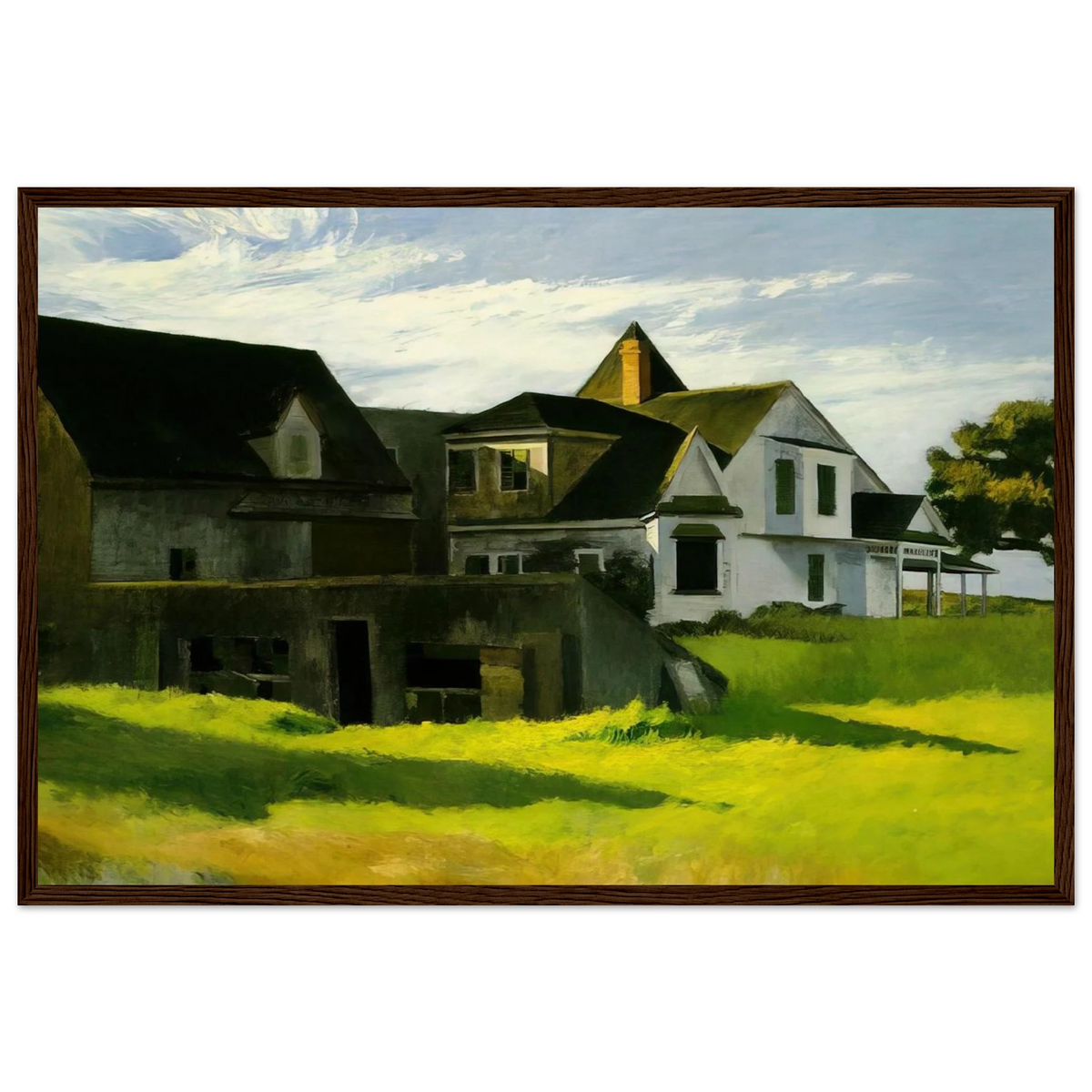 Cape Cod Afternoon Framed Poster | Edward Hopper Framed Prints Wall Art | Edward Hopper Print