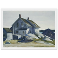 House at the Fort, Gloucester Framed Poster | Edward Hopper Framed Prints Wall Art | Edward Hopper Print
