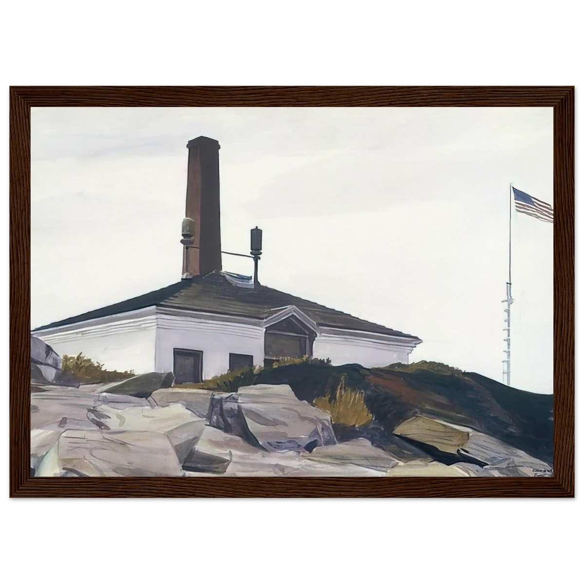 House of the Foghorn, I Framed Poster | Edward Hopper Framed Prints Wall Art | Edward Hopper Print