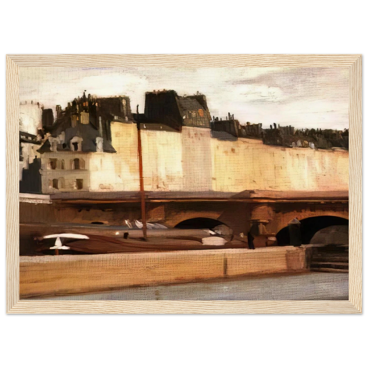 Écluse de la Monnaie Framed Poster | Edward Hopper Framed Prints Wall Art | Edward Hopper Print