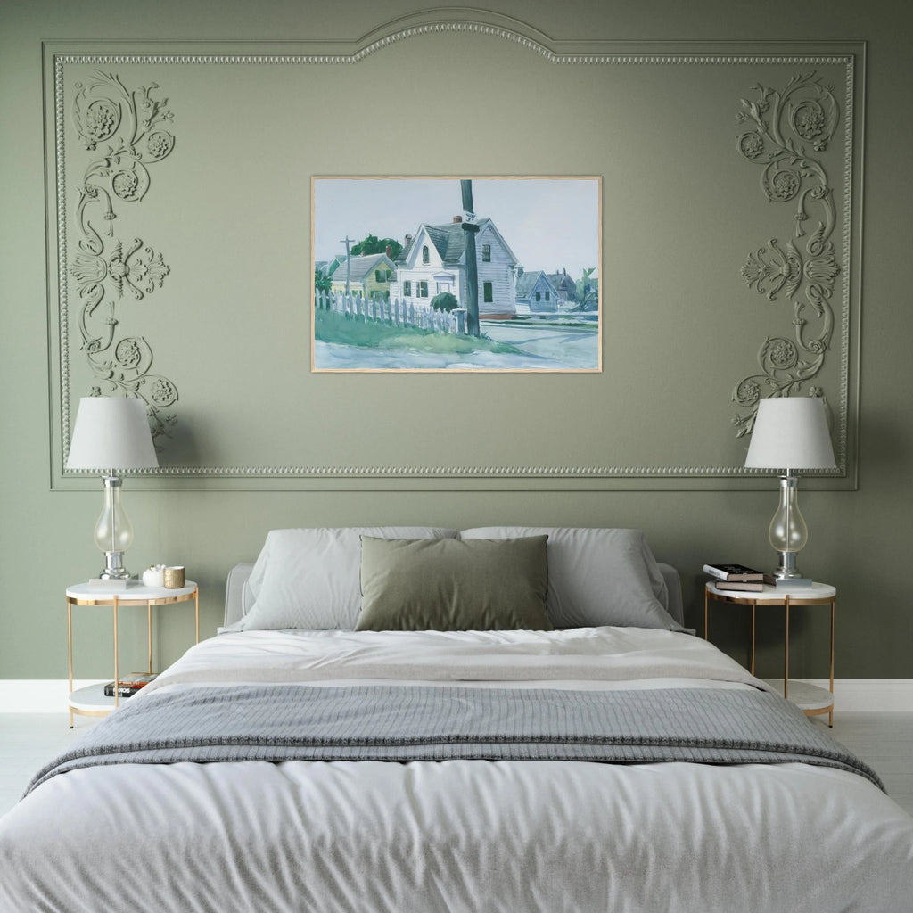 White House with Dormer Window Framed Poster | Edward Hopper Framed Prints Wall Art | Edward Hopper Print