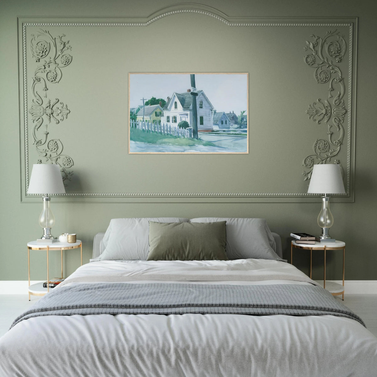 White House with Dormer Window Framed Poster | Edward Hopper Framed Prints Wall Art | Edward Hopper Print