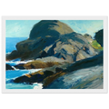 Rocky Shore Framed Poster | Edward Hopper Framed Prints Wall Art | Edward Hopper Print