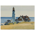 Lighthouse and Buildings, Portland Head, Cape Elizabeth, Maine Poster | Edward Hopper Poster | Edward Hopper Print