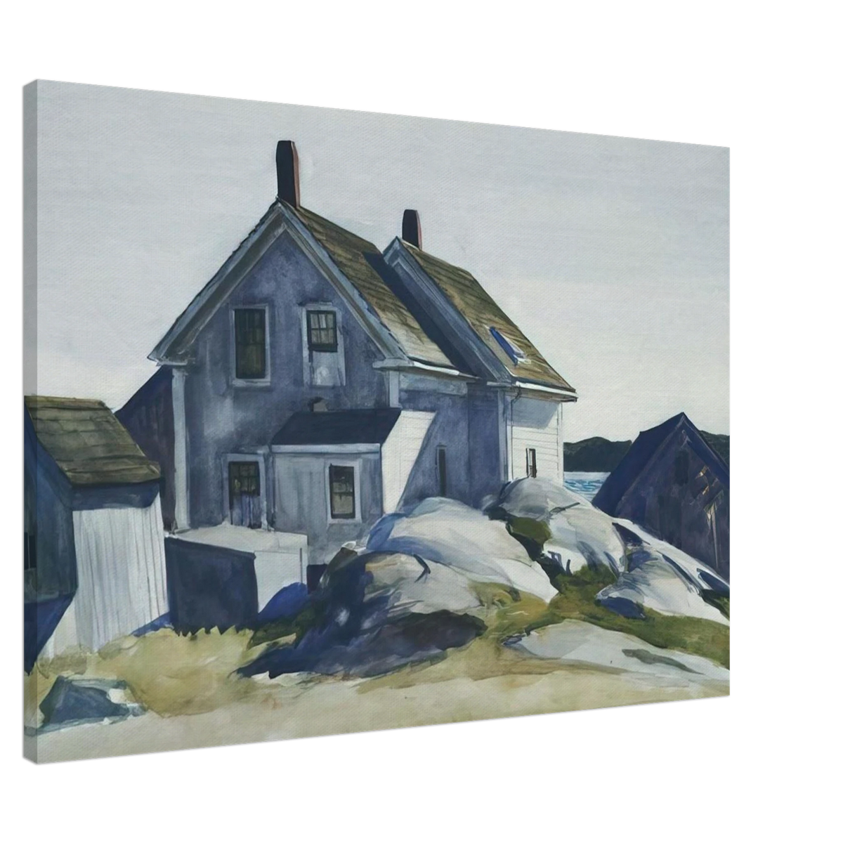 House at the Fort, Gloucester Canvas | Edward Hopper Canvas | Edward Hopper Print