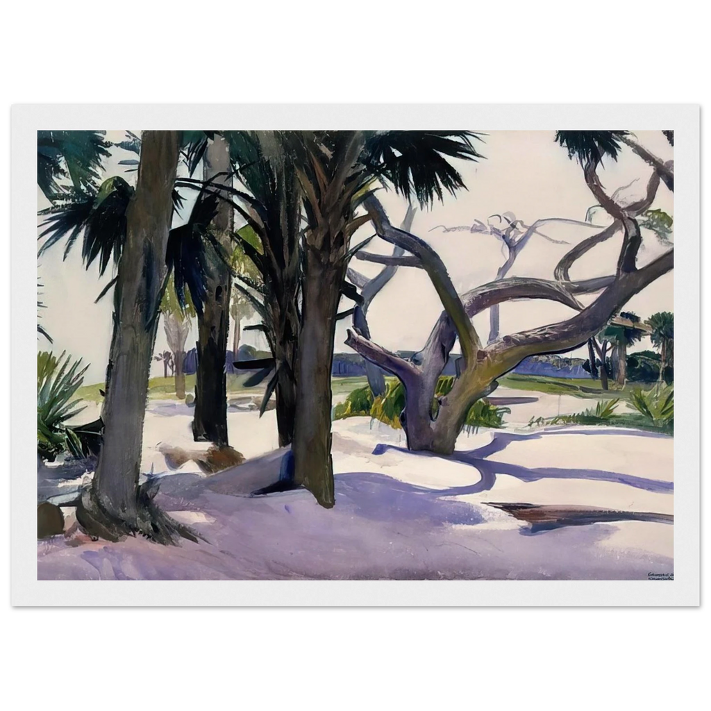 Folly Beach, Charleston, South Carolina Framed Poster | Edward Hopper Framed Prints Wall Art | Edward Hopper Print