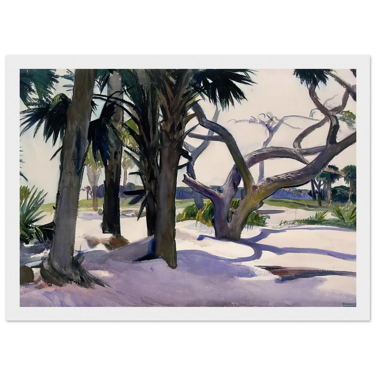 Folly Beach, Charleston, South Carolina Framed Poster | Edward Hopper Framed Prints Wall Art | Edward Hopper Print