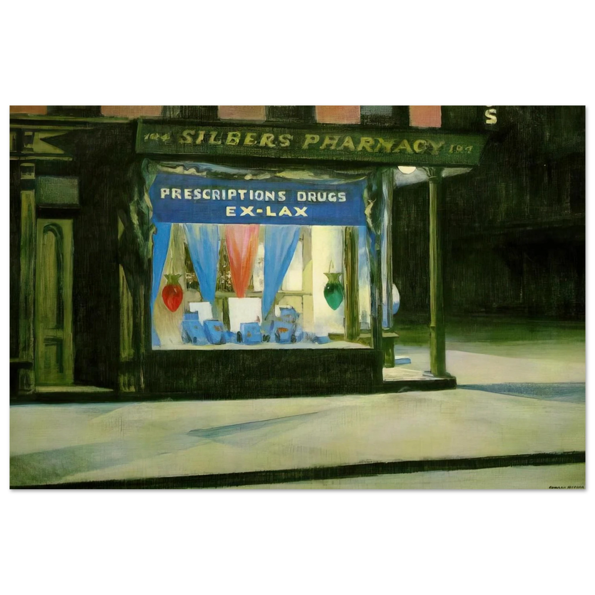 Drug Store Poster | Edward Hopper Poster | Edward Hopper Print