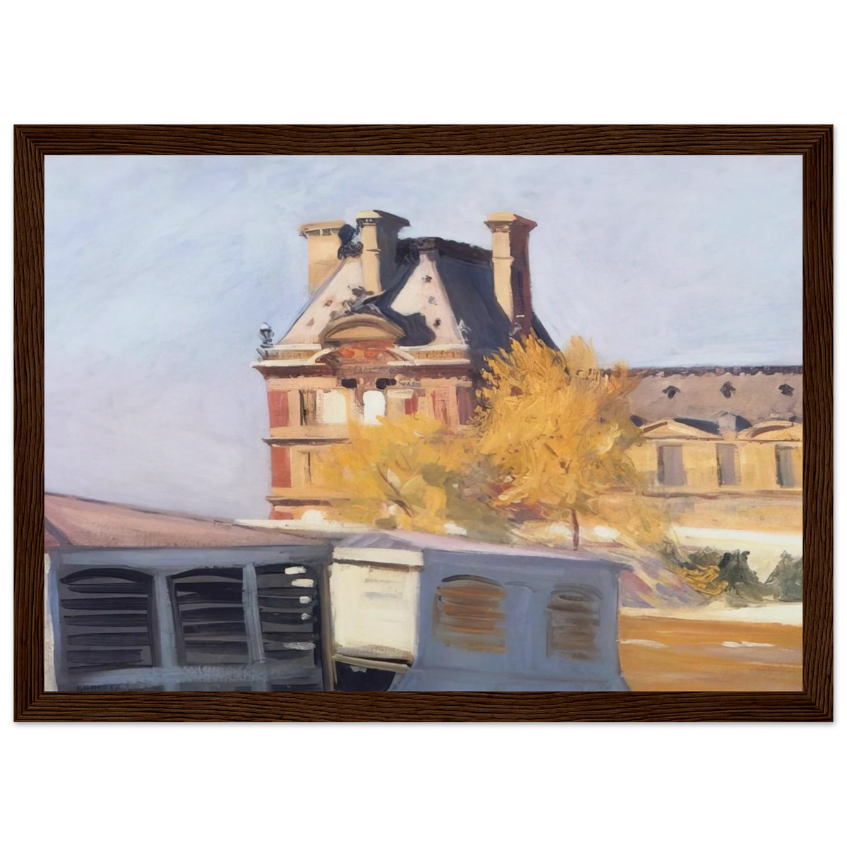 Le Pavillon de Flore Framed Poster | Edward Hopper Framed Prints Wall Art | Edward Hopper Print