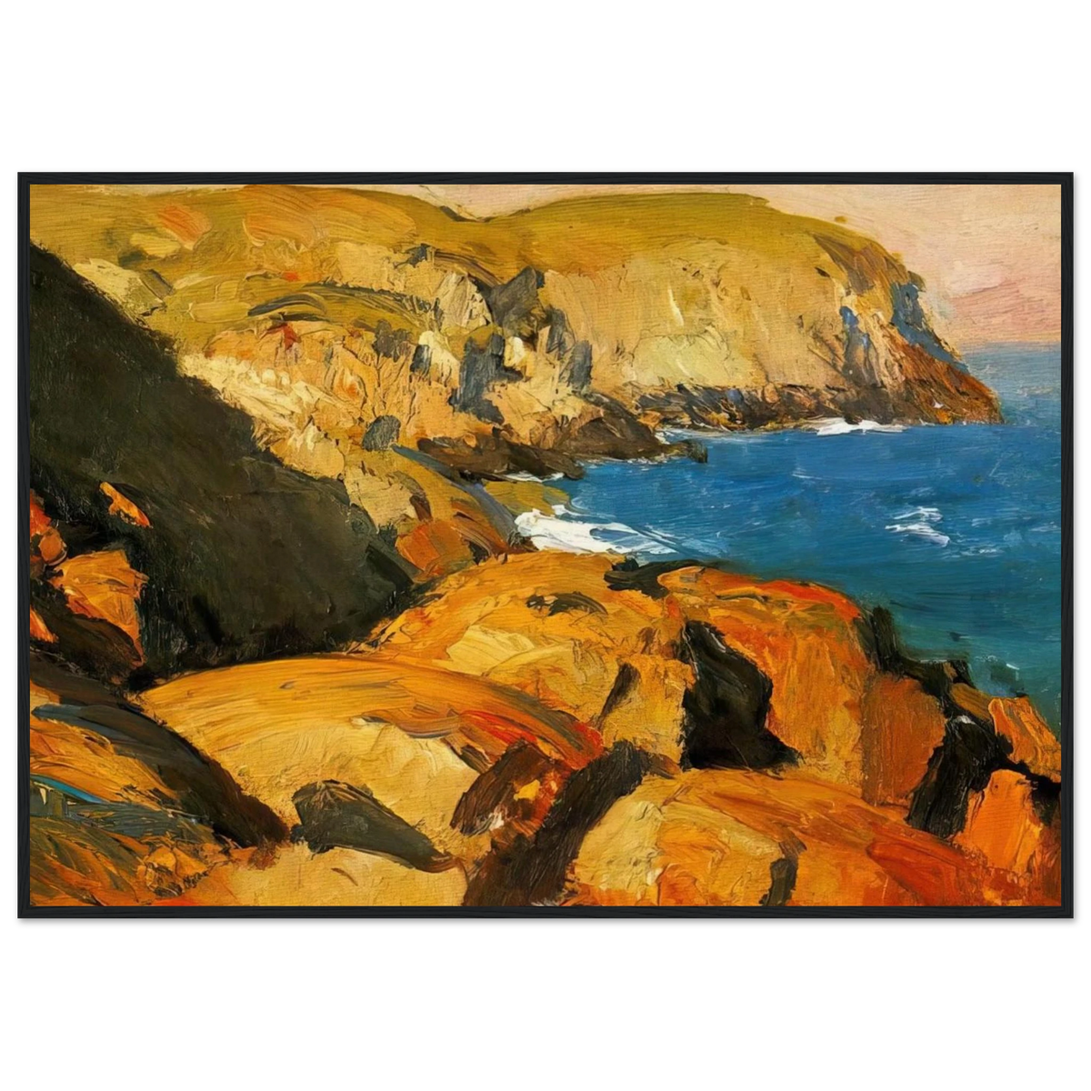 Blackhead, Monhegan Framed Poster | Edward Hopper Framed Prints Wall Art | Edward Hopper Print