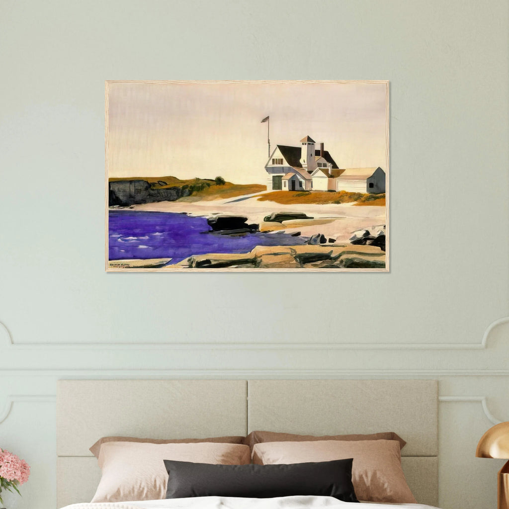 Coast Guard Station, Two Lights, Maine Framed Poster | Edward Hopper Framed Prints Wall Art | Edward Hopper Print