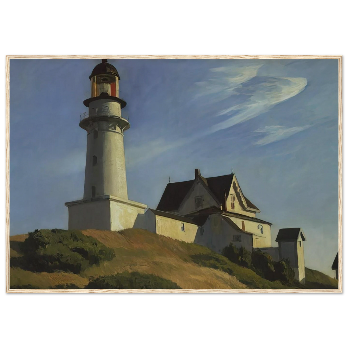 Lighthouse at Two Lights Framed Poster | Edward Hopper Framed Prints Wall Art | Edward Hopper Print
