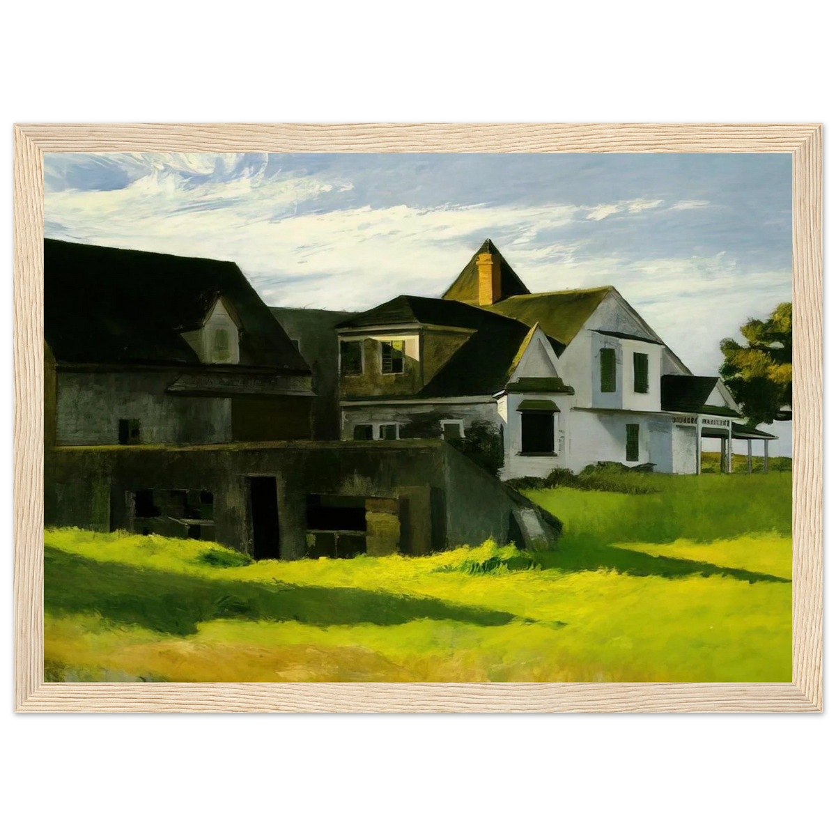 Cape Cod Afternoon Framed Poster | Edward Hopper Framed Prints Wall Art | Edward Hopper Print