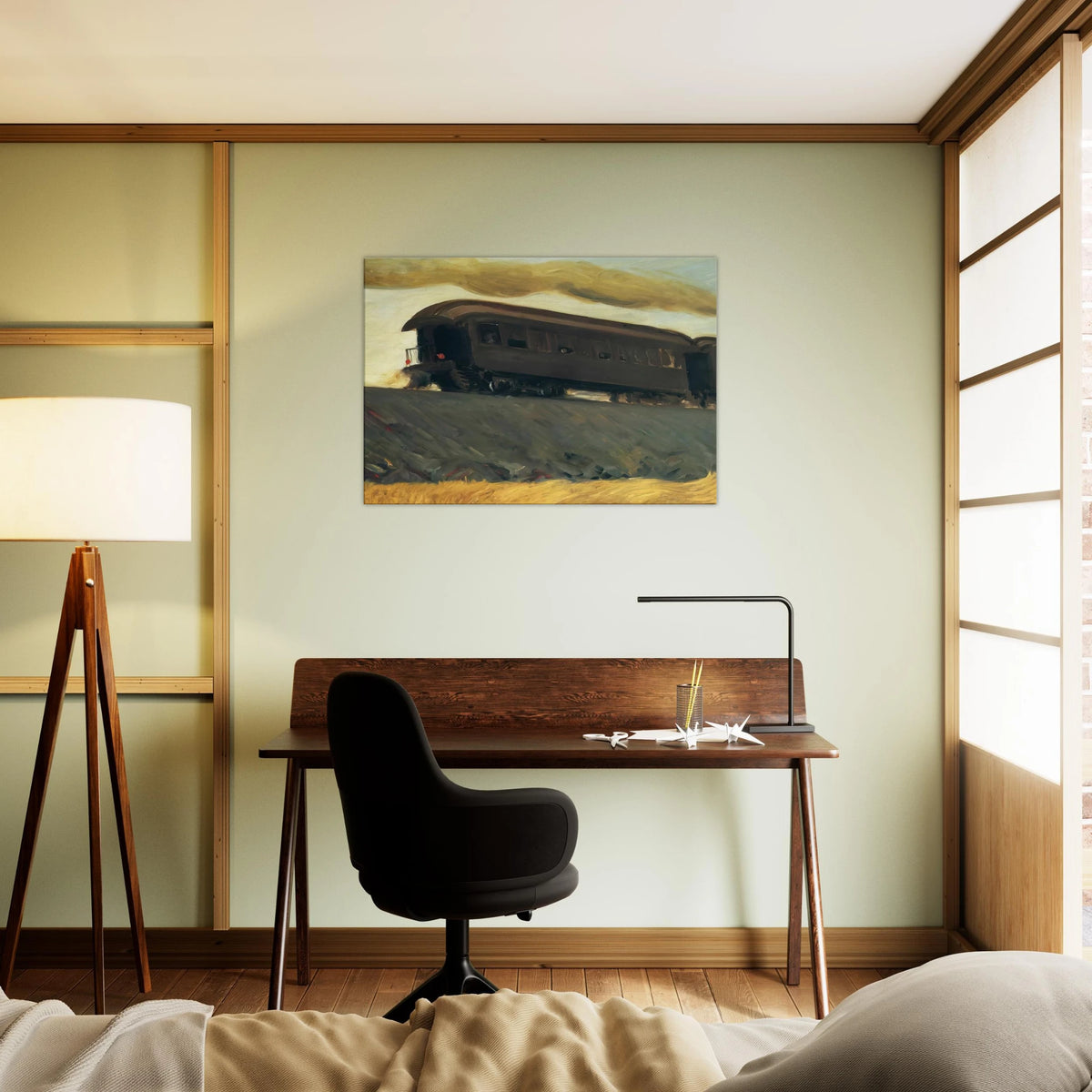 Railroad Train Canvas | Edward Hopper Canvas | Edward Hopper Print