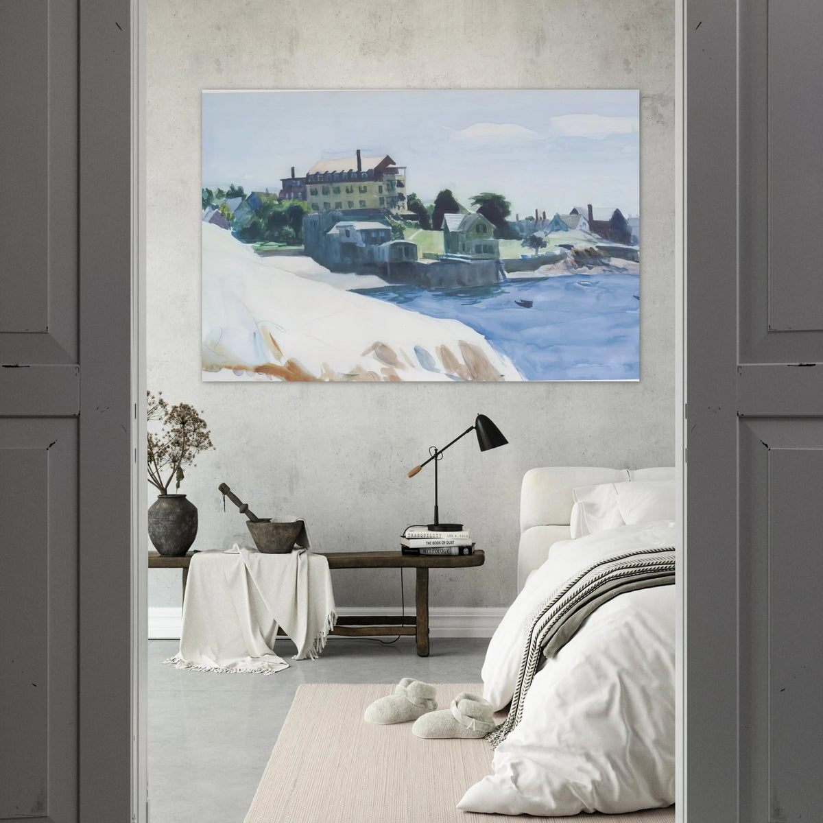 Small Town on Cove Poster | Edward Hopper Poster | Edward Hopper Print