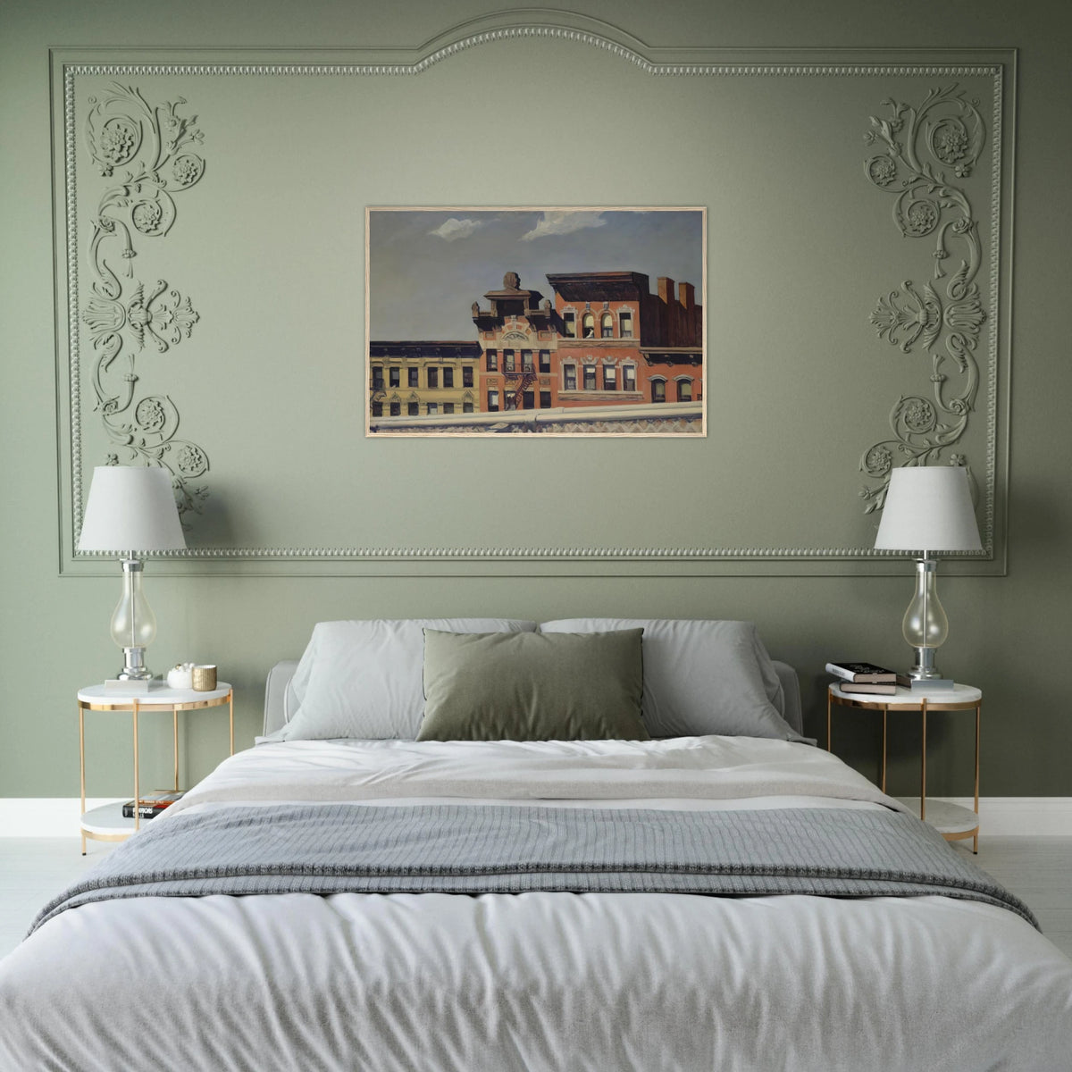 From Williamsburg Bridge Framed Poster | Edward Hopper Framed Prints Wall Art | Edward Hopper Print
