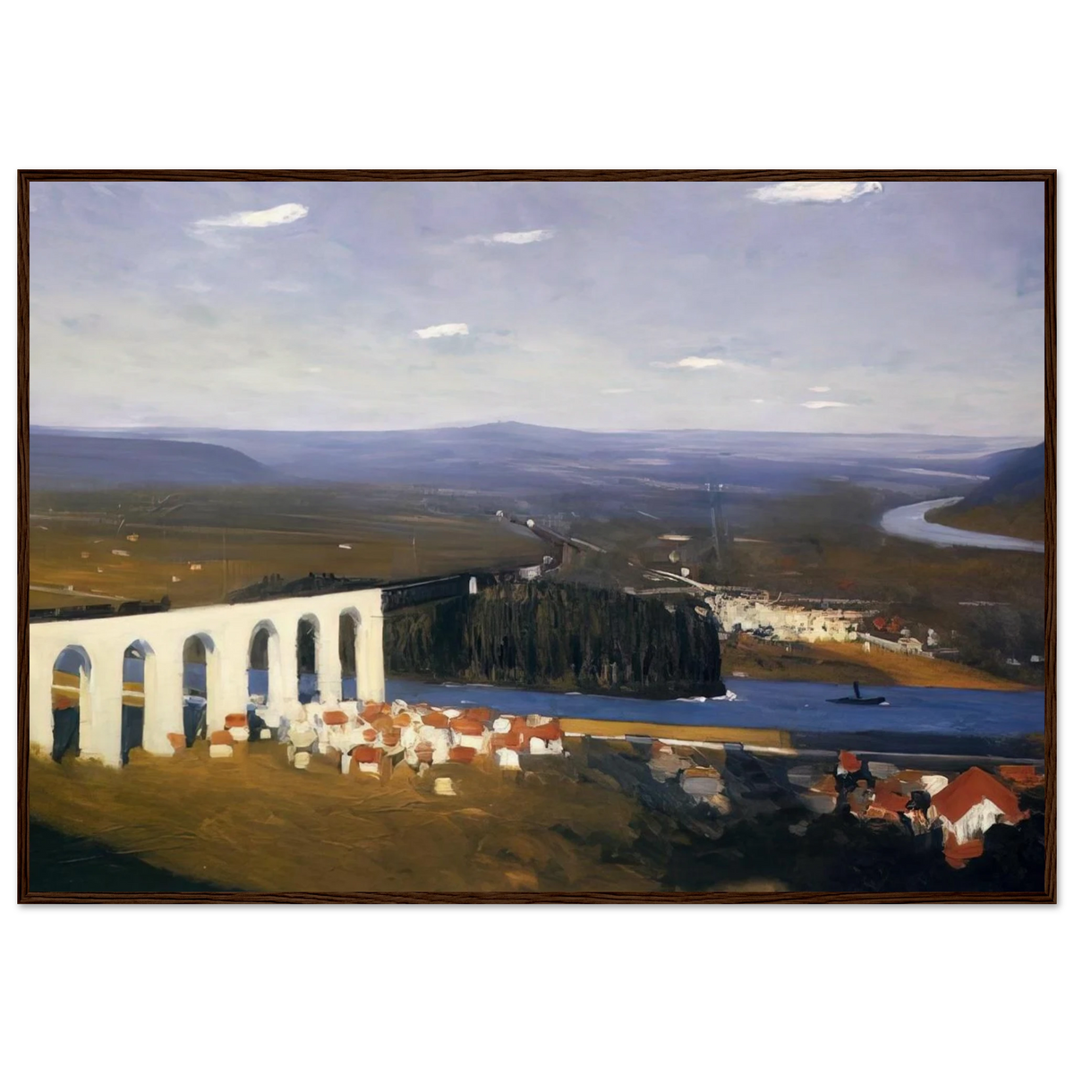 Valley of the Seine Framed Poster | Edward Hopper Framed Prints Wall Art | Edward Hopper Print