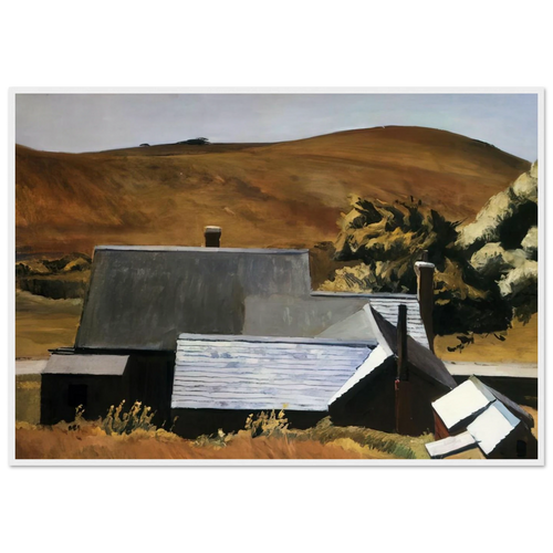 Burly Cobb s House, South Truro Framed Poster | Edward Hopper Framed Prints Wall Art | Edward Hopper Print