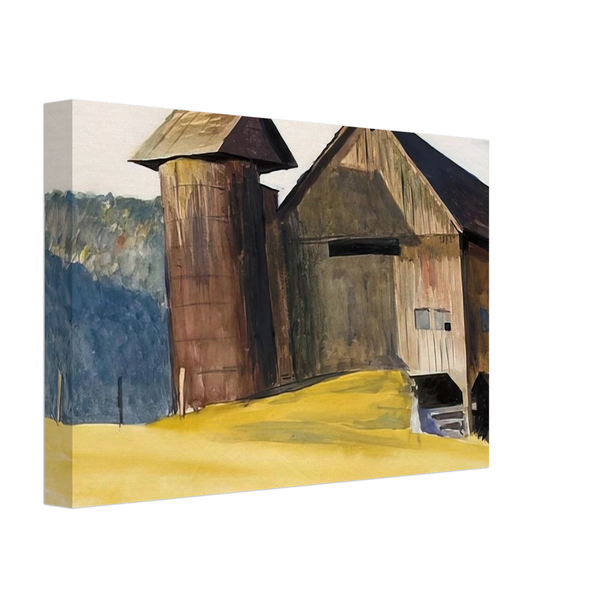 Barn and Silo, Vermont Canvas | Edward Hopper Canvas | Edward Hopper Print