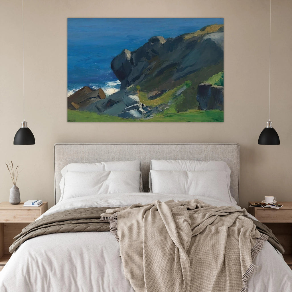 Rocky Shore and Sea Poster | Edward Hopper Poster | Edward Hopper Print