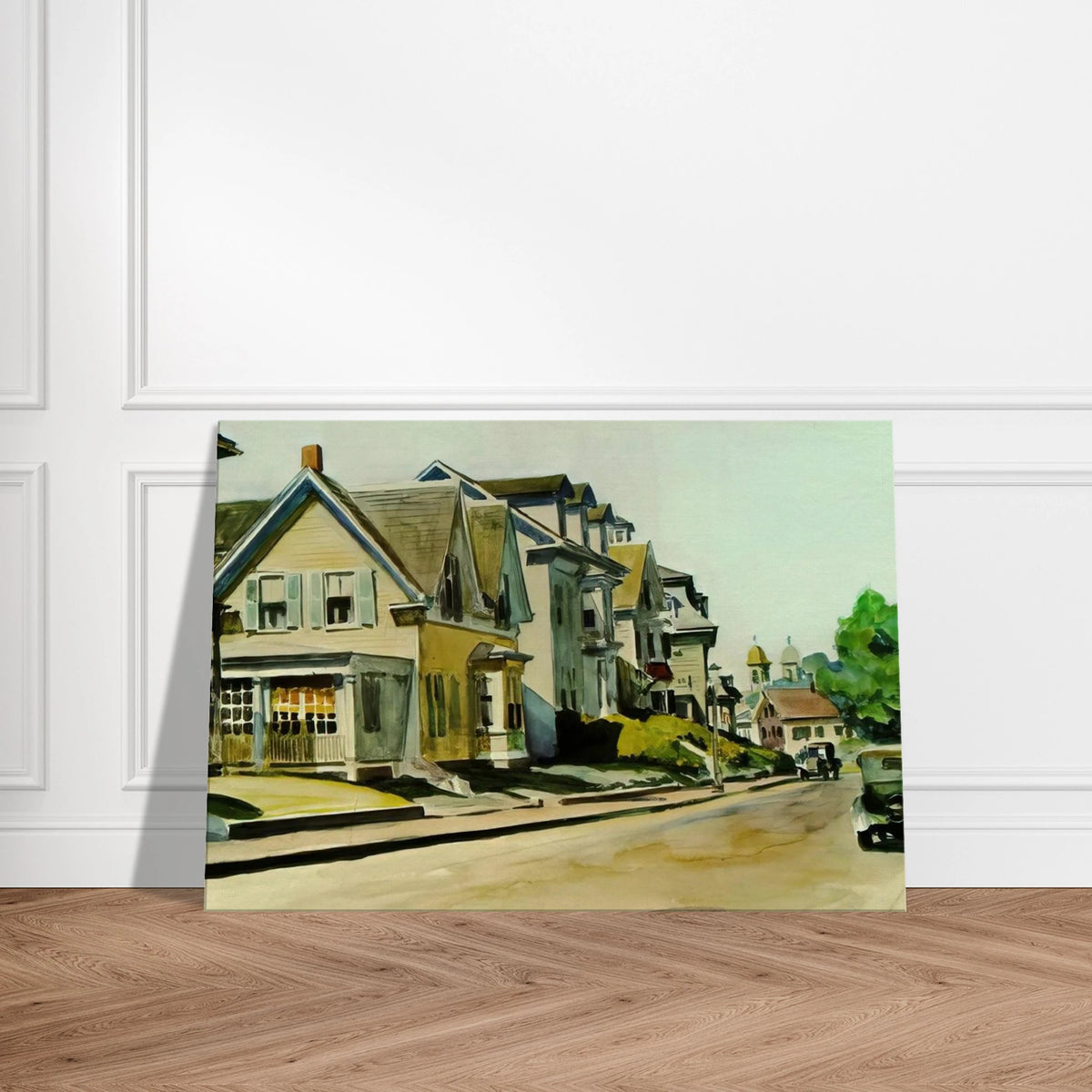 Sun on Prospect Street Gloucester, Massachusetts Canvas | Edward Hopper Canvas | Edward Hopper Print
