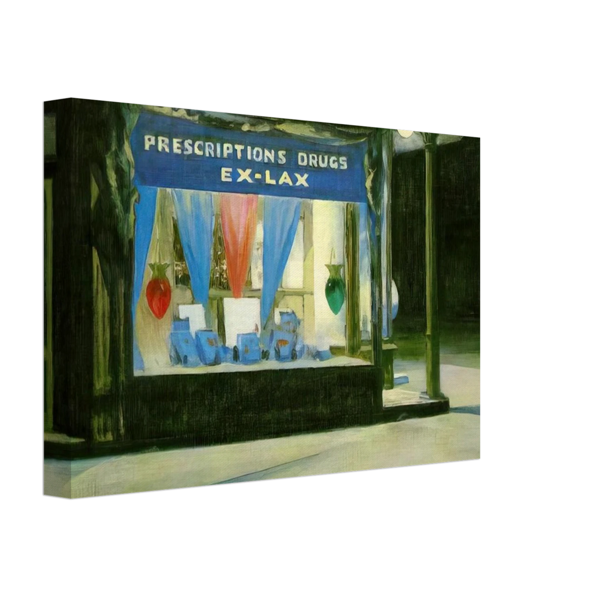 Drug Store Canvas | Edward Hopper Canvas | Edward Hopper Print
