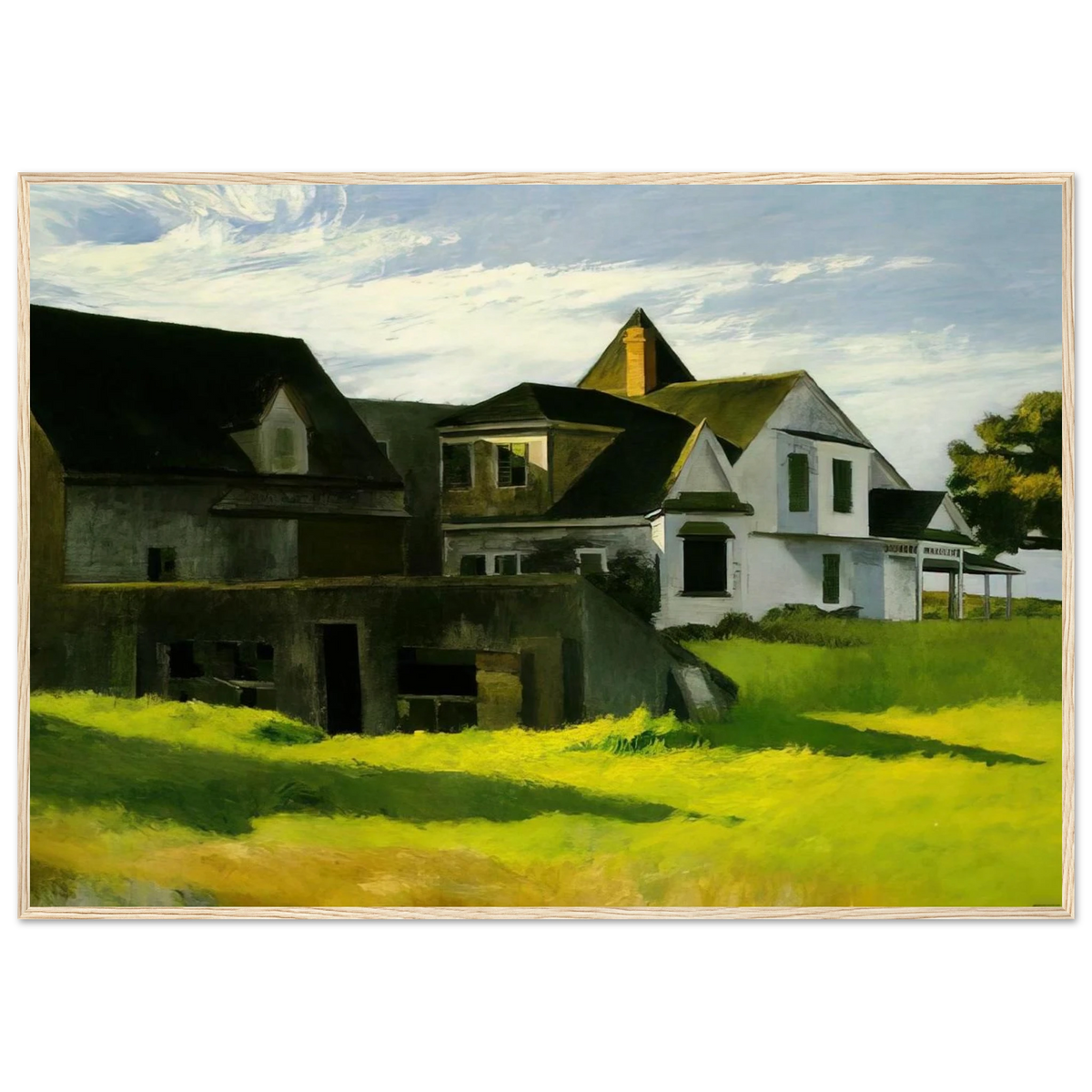 Cape Cod Afternoon Framed Poster | Edward Hopper Framed Prints Wall Art | Edward Hopper Print