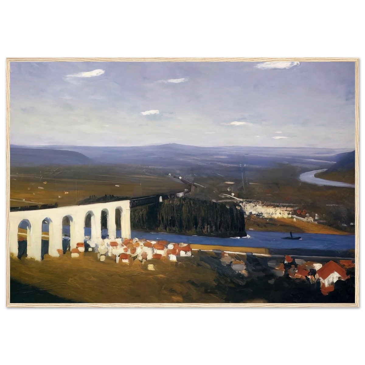 Valley of the Seine Framed Poster | Edward Hopper Framed Prints Wall Art | Edward Hopper Print