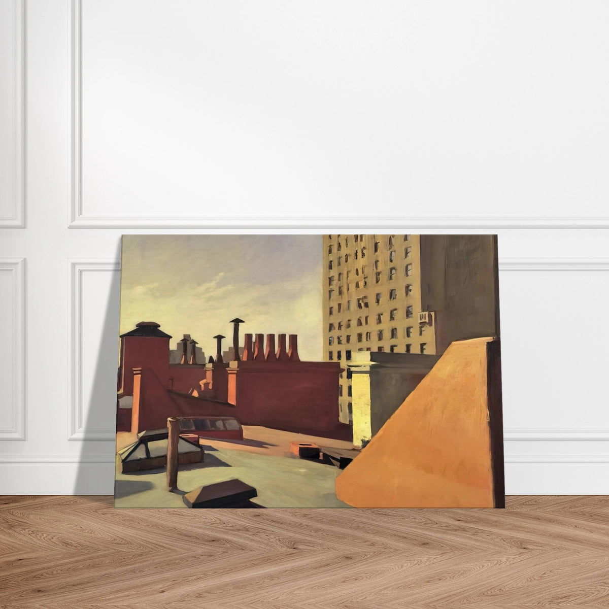 City Roofs Canvas | Edward Hopper Canvas | Edward Hopper Print