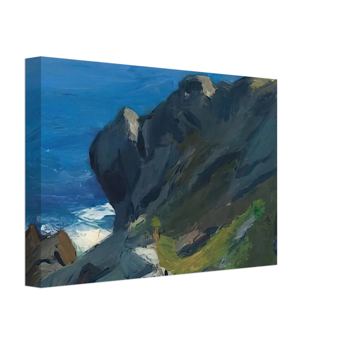 Rocky Shore and Sea Canvas | Edward Hopper Canvas | Edward Hopper Print