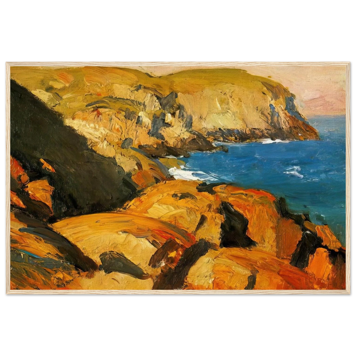 Blackhead, Monhegan Framed Poster | Edward Hopper Framed Prints Wall Art | Edward Hopper Print