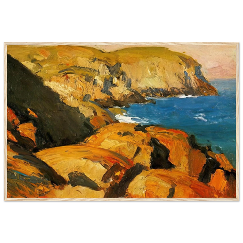 Blackhead, Monhegan Framed Poster | Edward Hopper Framed Prints Wall Art | Edward Hopper Print