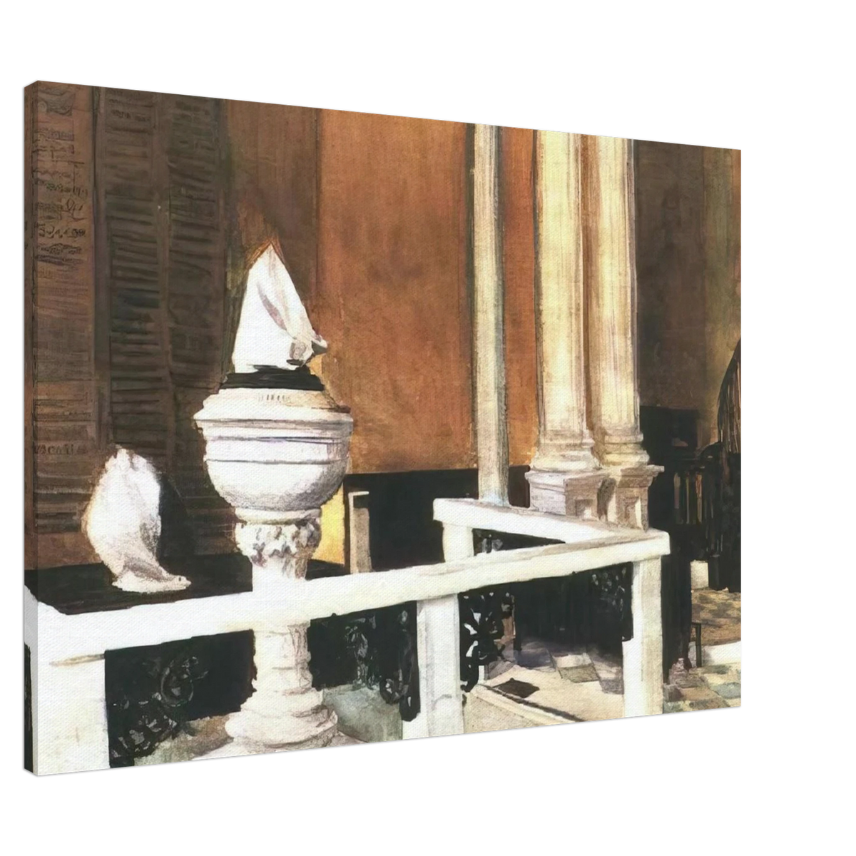 Baptistry of St. John s Canvas | Edward Hopper Canvas | Edward Hopper Print