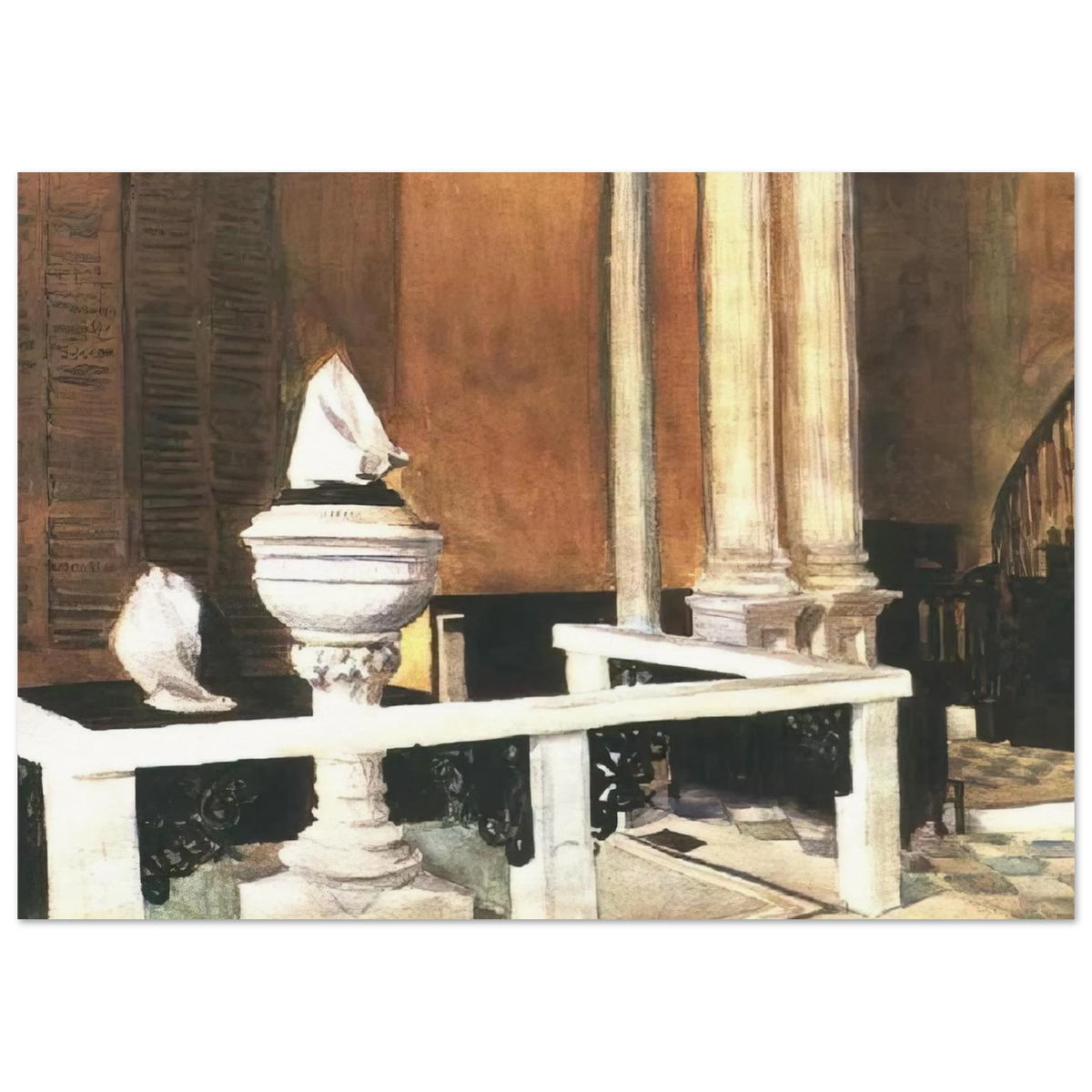 Baptistry of St. John s Poster | Edward Hopper Poster | Edward Hopper Print