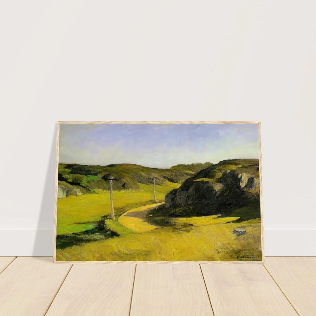 Road in Maine Framed Poster | Edward Hopper Framed Prints Wall Art | Edward Hopper Print