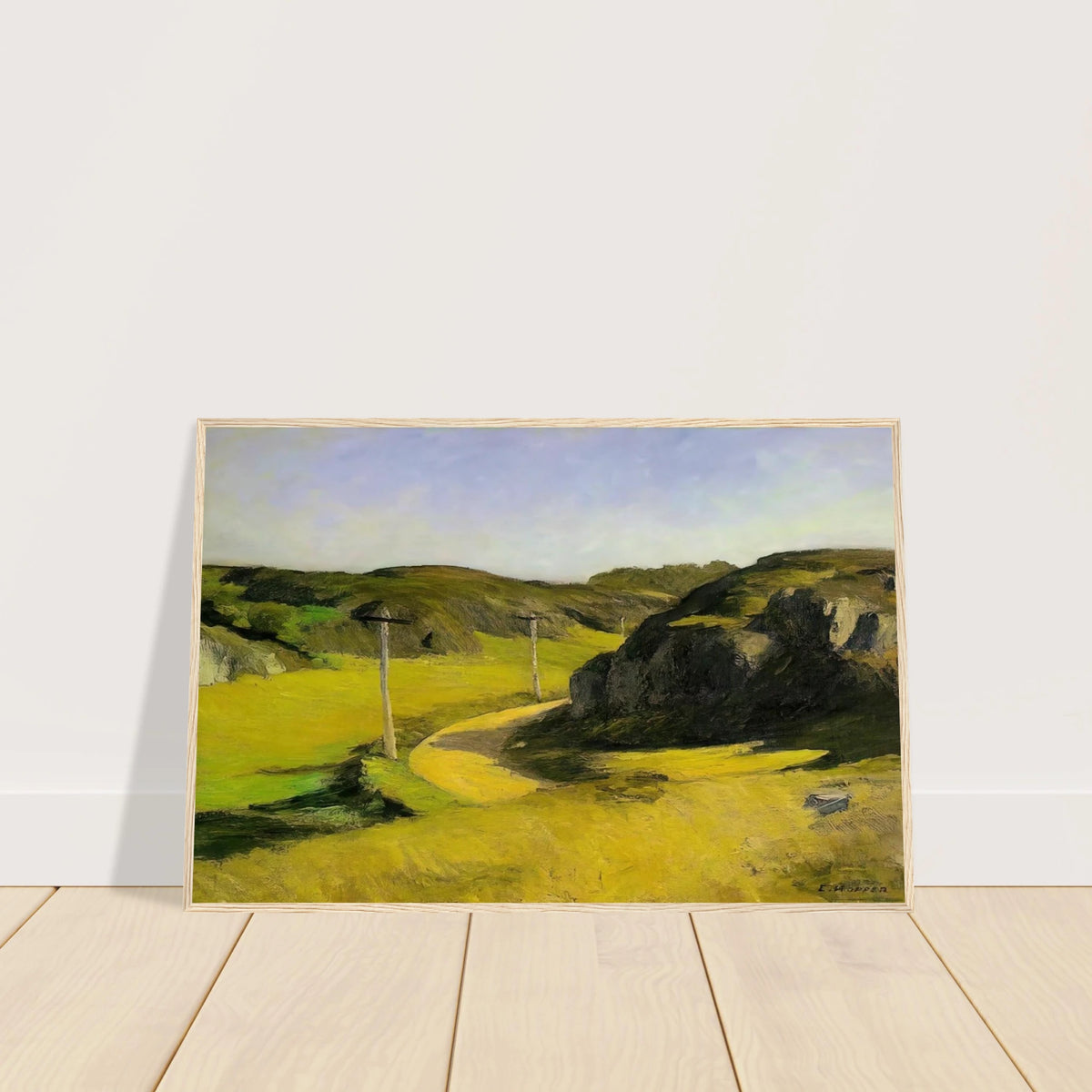 Road in Maine Framed Poster | Edward Hopper Framed Prints Wall Art | Edward Hopper Print