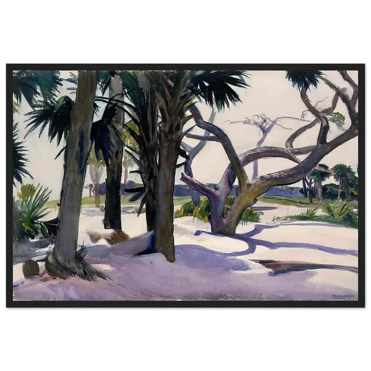 Folly Beach, Charleston, South Carolina Framed Poster | Edward Hopper Framed Prints Wall Art | Edward Hopper Print