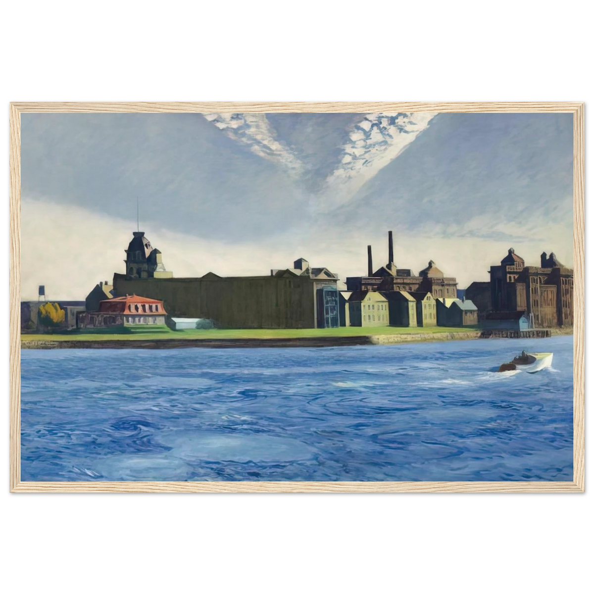 Blackwell s Island Framed Poster | Edward Hopper Framed Prints Wall Art | Edward Hopper Print