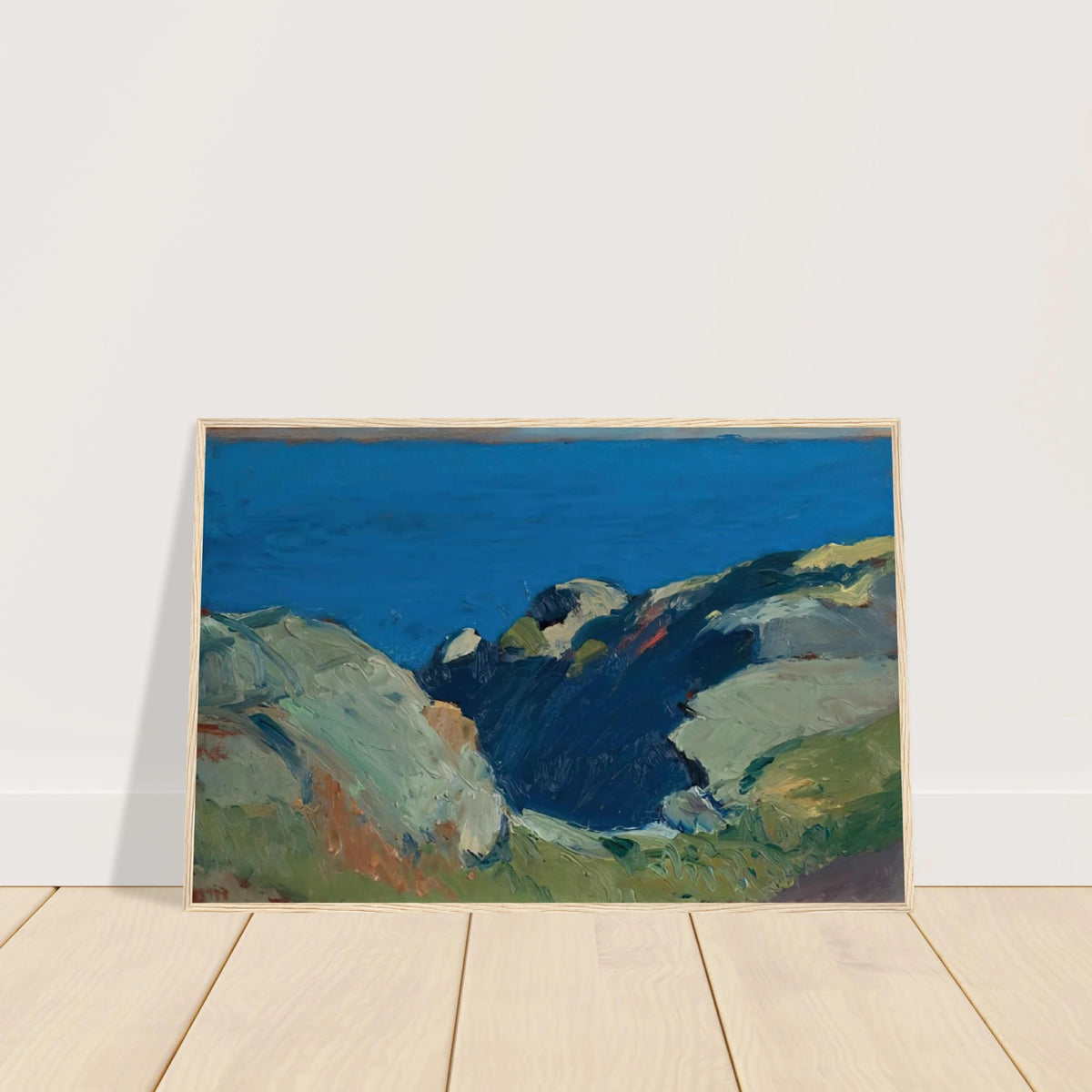 Rocks and Sea Framed Poster | Edward Hopper Framed Prints Wall Art | Edward Hopper Print