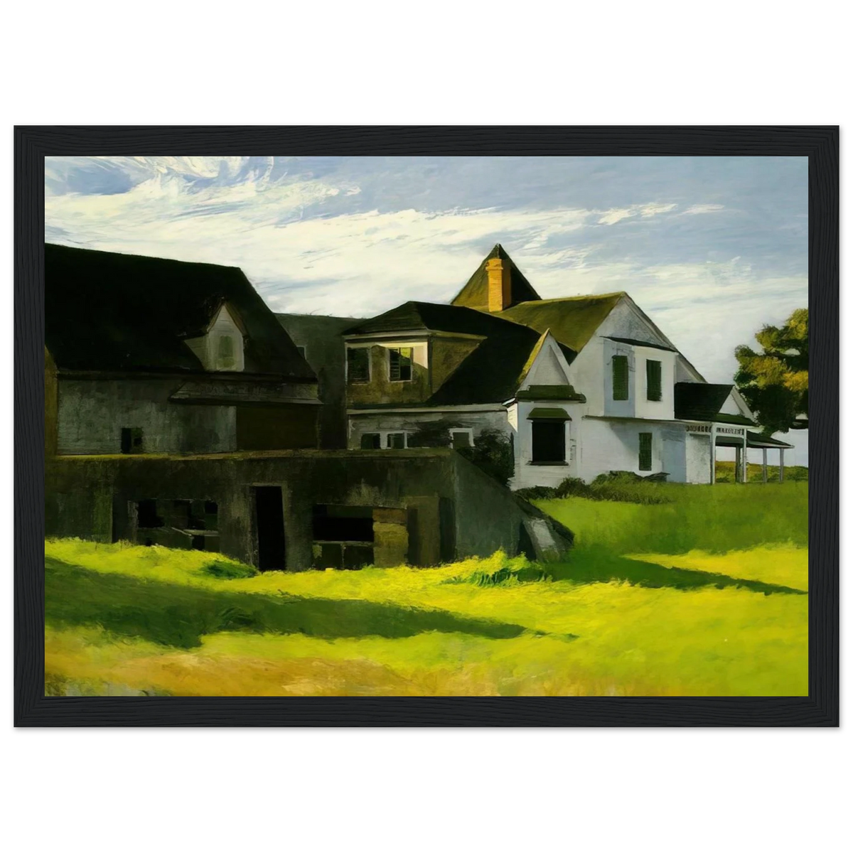 Cape Cod Afternoon Framed Poster | Edward Hopper Framed Prints Wall Art | Edward Hopper Print