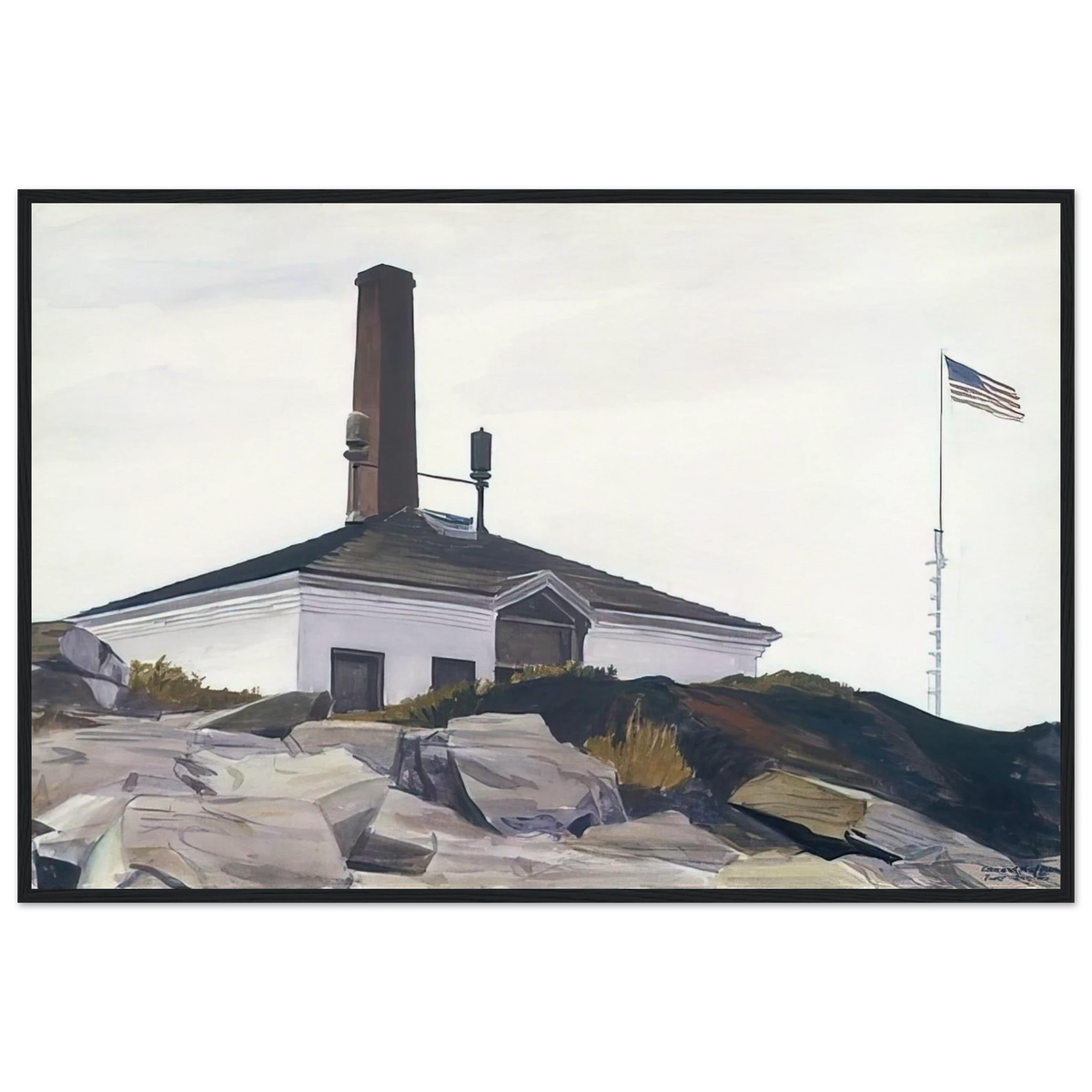 House of the Foghorn, I Framed Poster | Edward Hopper Framed Prints Wall Art | Edward Hopper Print