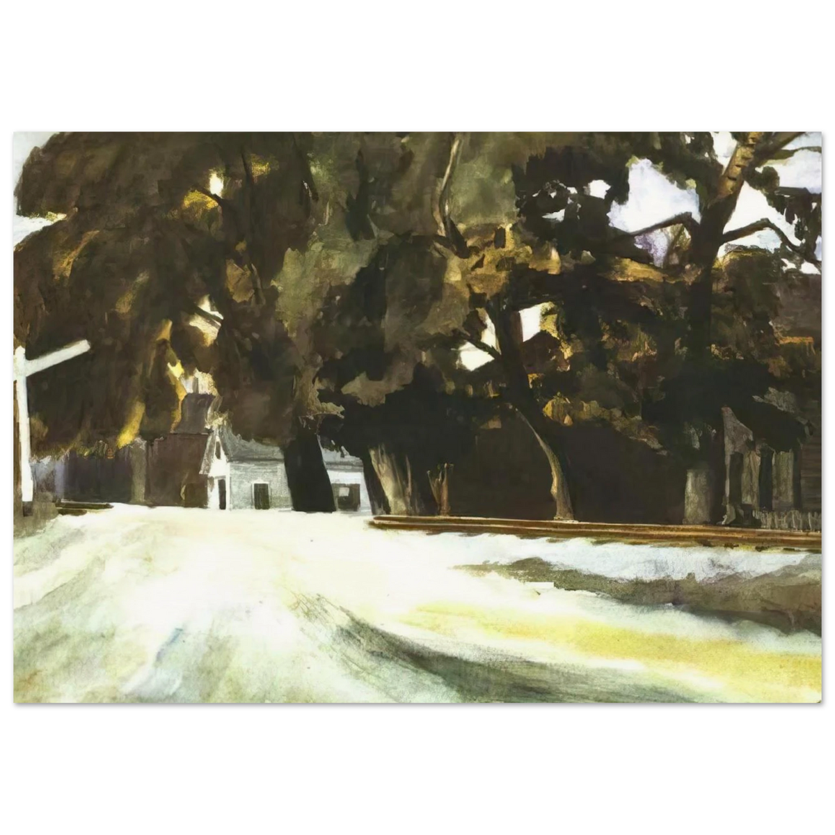 Railroad Crossing Poster | Edward Hopper Poster | Edward Hopper Print