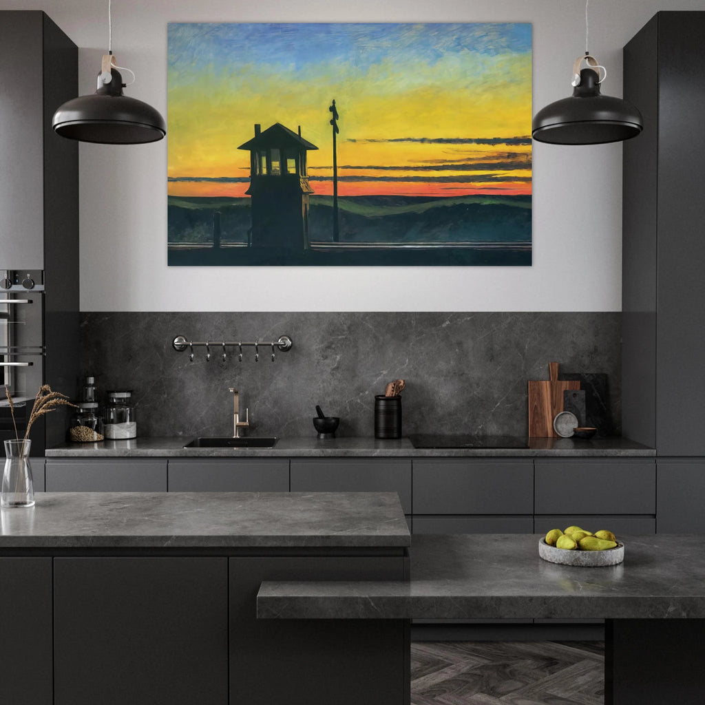 Railroad Sunset Poster | Edward Hopper Poster | Edward Hopper Print