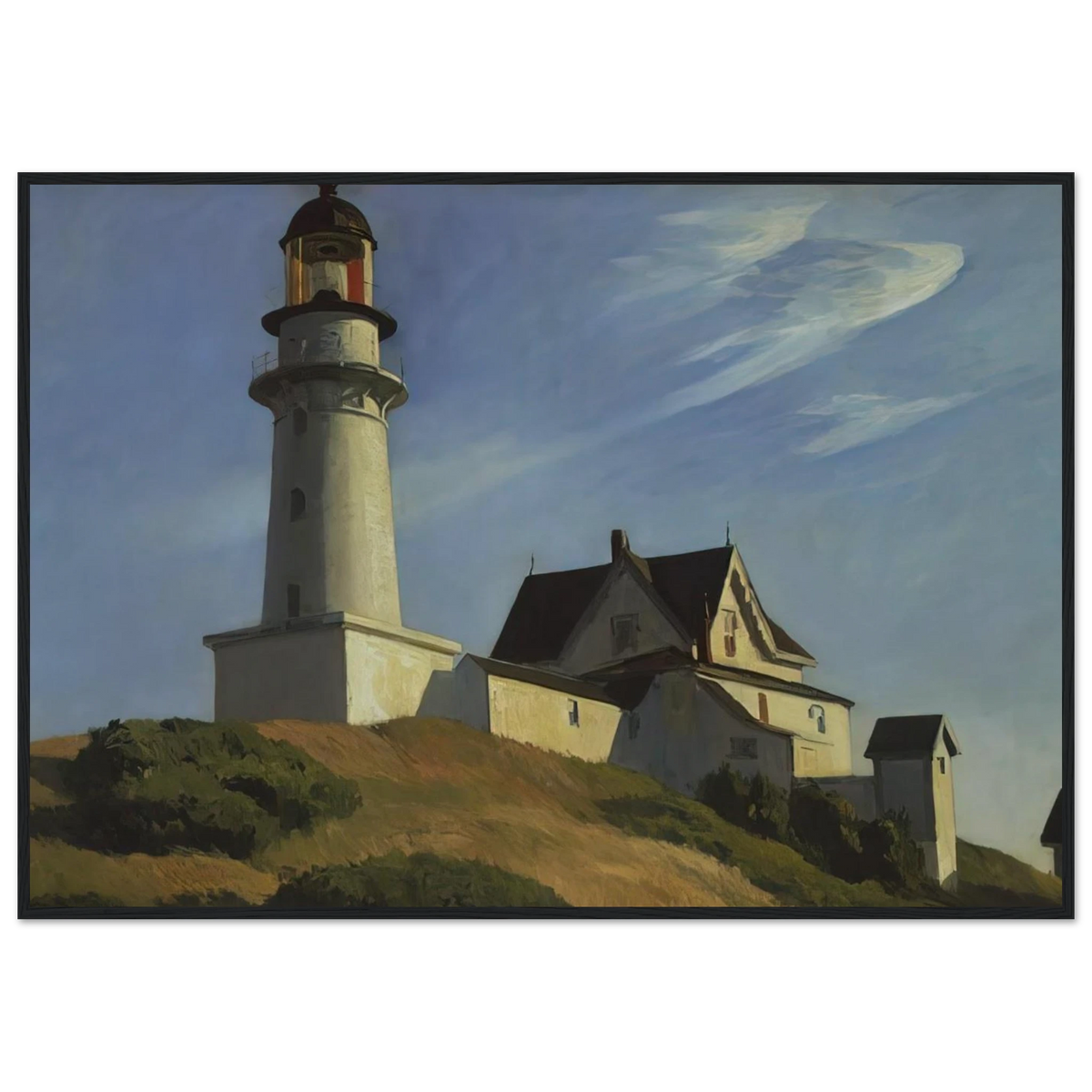 Lighthouse at Two Lights Framed Poster | Edward Hopper Framed Prints Wall Art | Edward Hopper Print